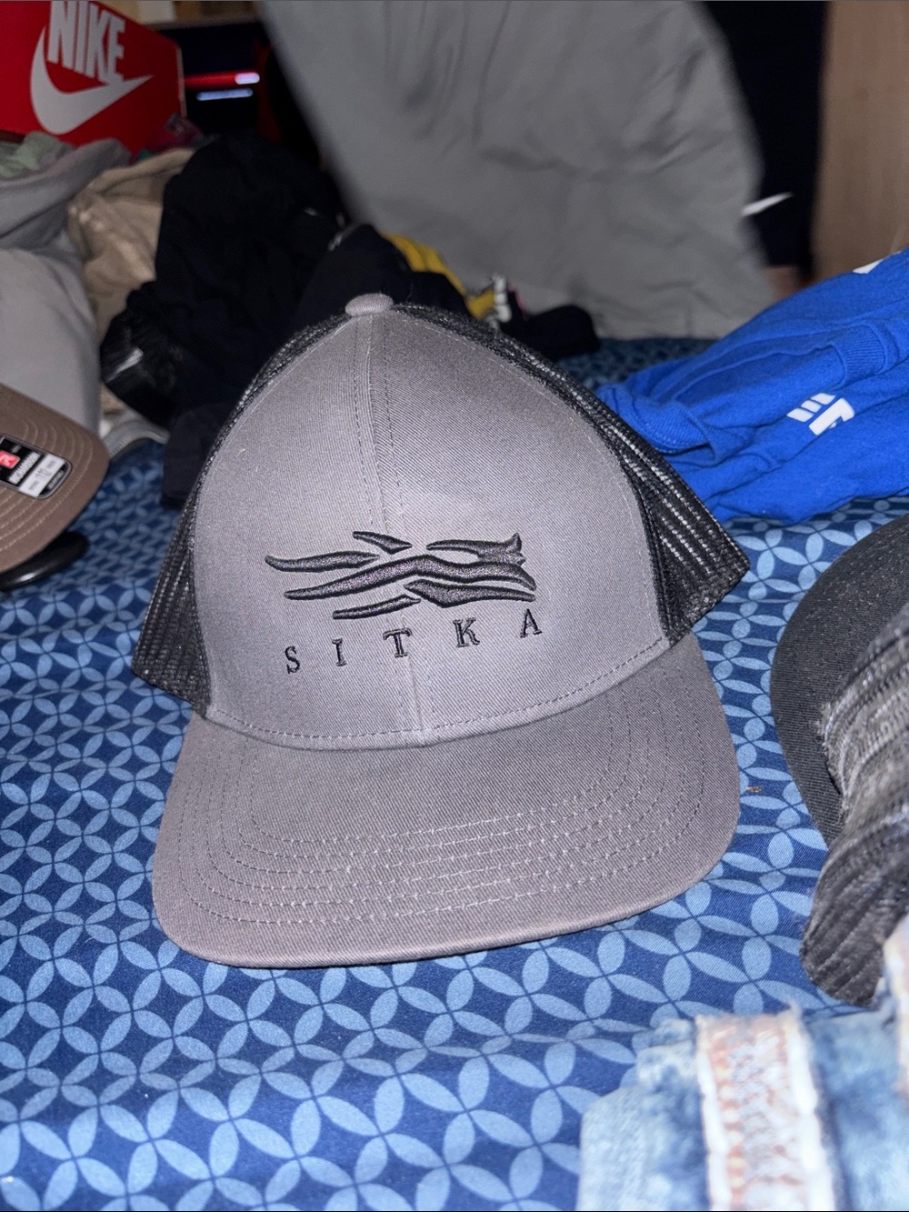 Sitka Grey & Black Trucker Hat
